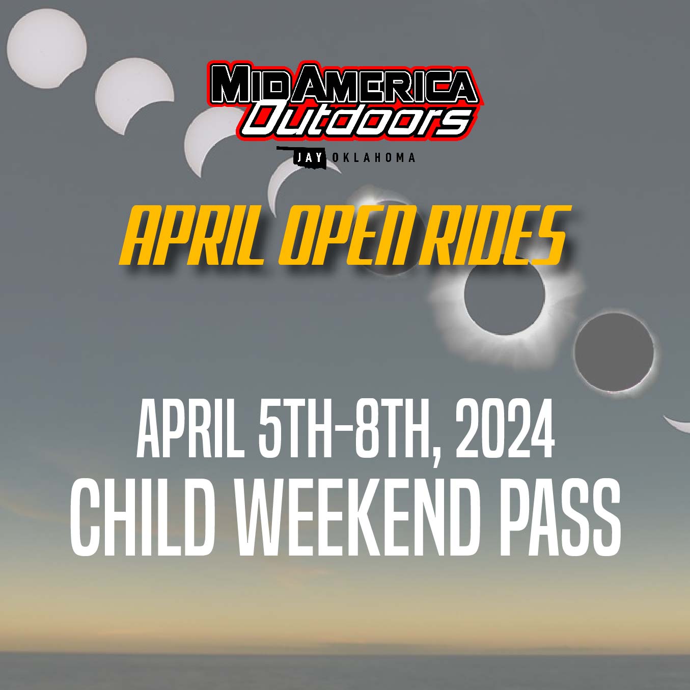Child Full Event: 2024 Open Ride Weekend- April