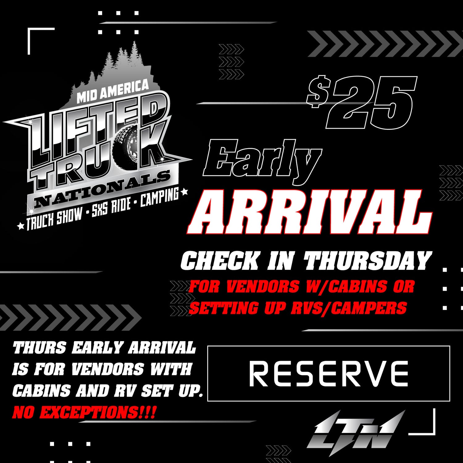 2024 LTN: VENDOR Early Arrival Pass