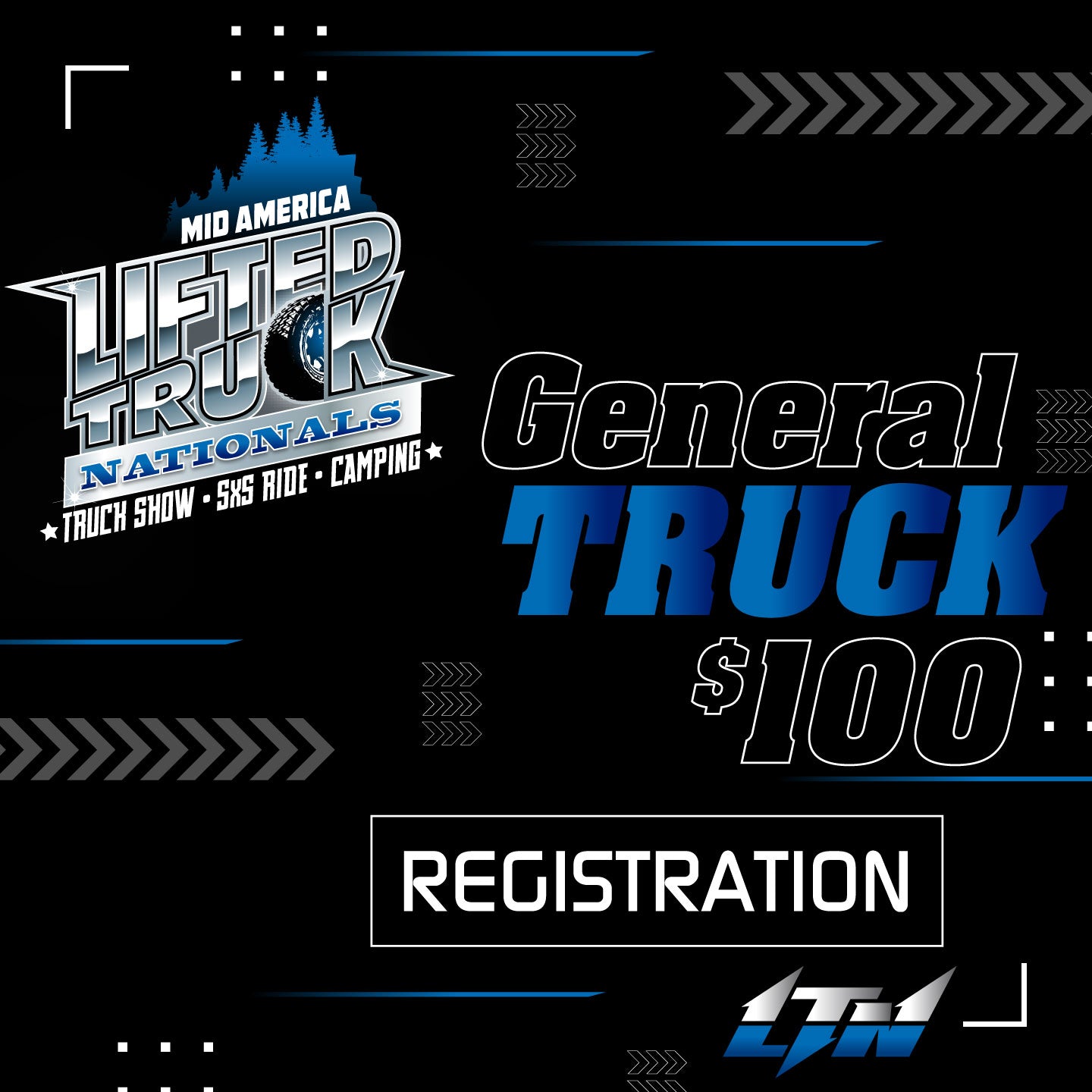 2024 Vehicle Pass General Show Truck Sept Lifted Truck Nationals